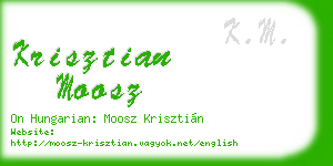 krisztian moosz business card